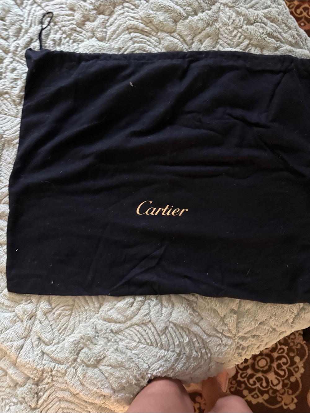 Cartier Dark Black Leather Shoulder Bag - Picture 14 of 14